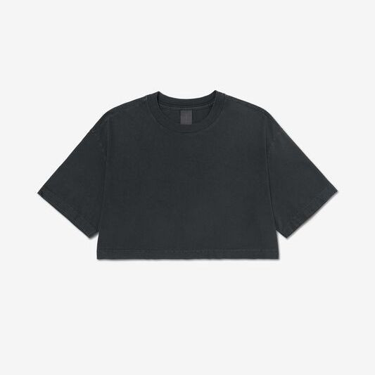 WOMEN'S HEAVYWEIGHT WASHED CROPPED TEE