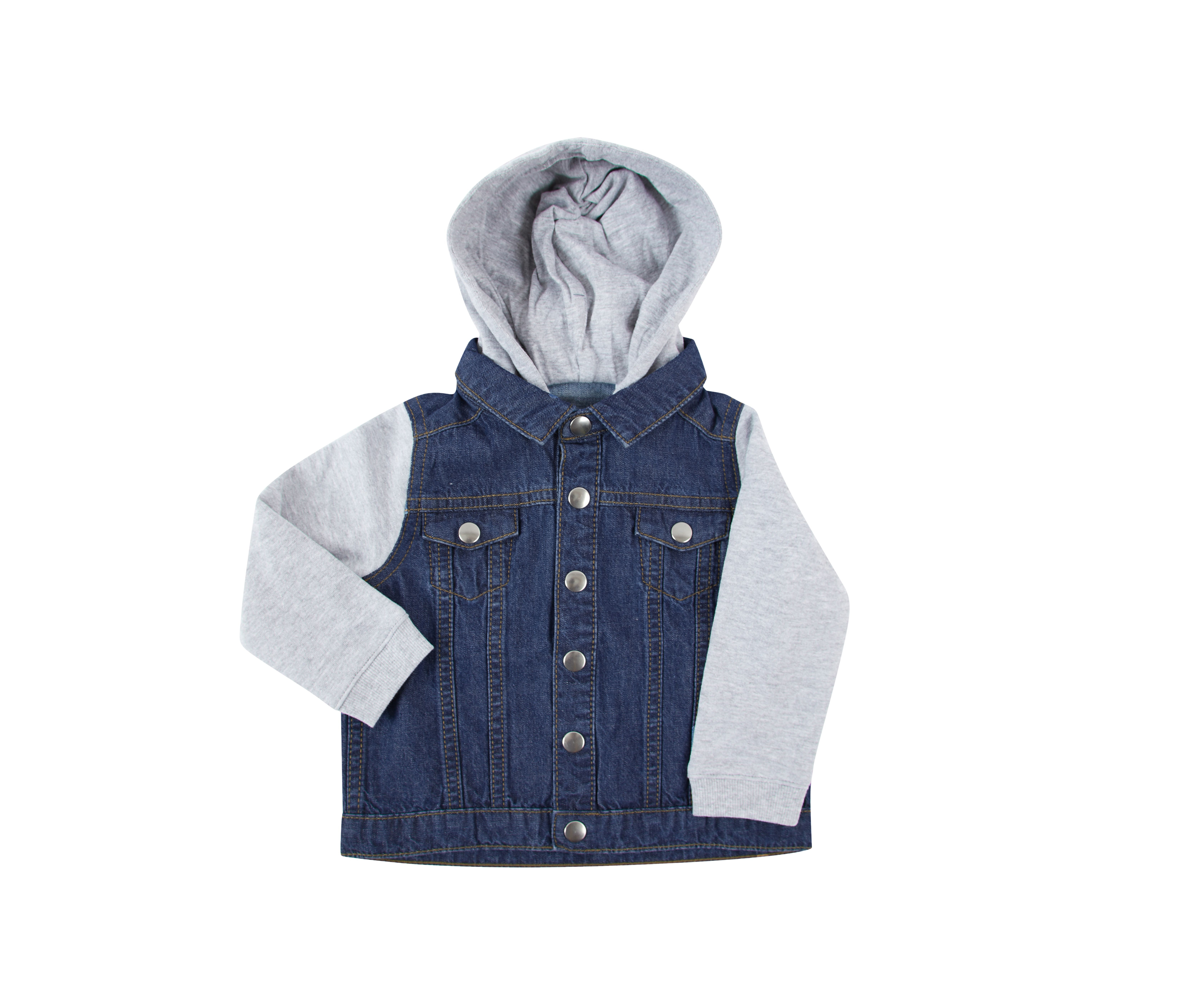 DENIM JACKET WITH HOOD